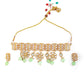 Gold Green Traditional Choker Set - Rajwada