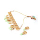 Gold Green Traditional Choker Set - Rajwada