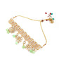 Gold Green Traditional Choker Set - Rajwada