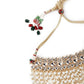 Gold-Plated Kundan And Moti Studded Choker Set - Rajwada