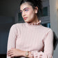 Gold studded bracelet for women - Rajwada