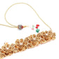 Gold Tone Floral Choker Set - Rajwada