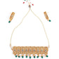Gold Tone Green Mani Choker Set - Rajwada