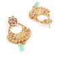 Gold Tone Green Mani Choker Set! - Rajwada