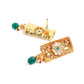 Gold Tone Green Mani Choker Set - Rajwada