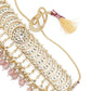 Gold Tone Half-Moon Design Choker Set - Rajwada