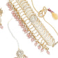 Gold Tone Half-Moon Design Choker Set - Rajwada