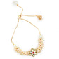 Gold Tone Pretty Pearl Bracelet - Rajwada