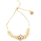 Gold Tone Pretty Pearl Bracelet - Rajwada