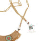 Gold Tone U-Shape Elegant Necklace - Rajwada