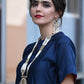 Golden and White Traditional Pearl Chain - Rajwada