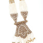 Golden and White Traditional Pearl Chain - Rajwada