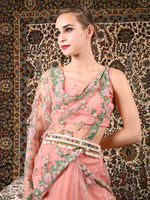 Golden Beaded Fabric Tie-able Tassel Belt! - Rajwada