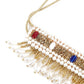 Golden Beaded Fabric Tie-able Tassel Belt! - Rajwada