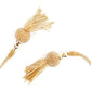 Golden Beaded Fabric Tie-able Tassel Belt! - Rajwada