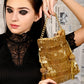 Golden Beaded Potli Handbag - Rajwada