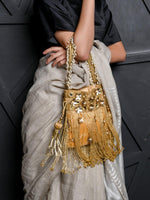 Golden Pearl Potli Bag - Odette