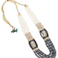 Gorgeous Black & Grey Necklace Set For Women - Rajwada