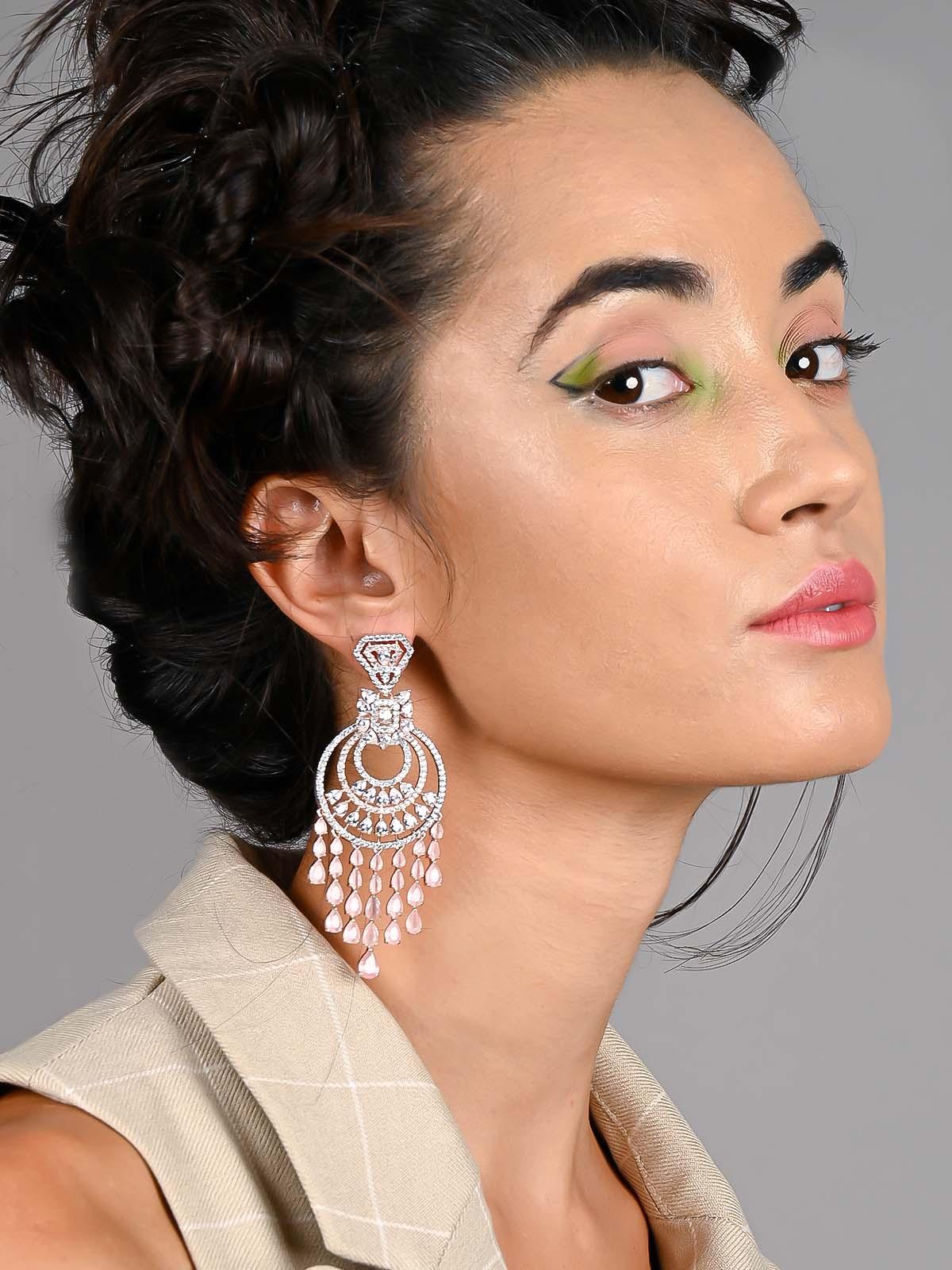Gorgeous bracelet embellished with artificial crystals - Rajwada