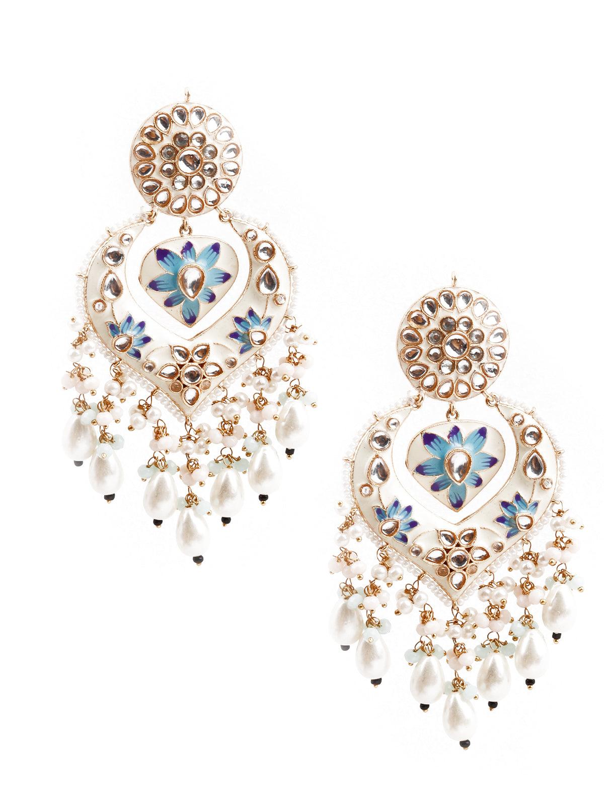 Gorgeous chandelier statement earrings - Rajwada