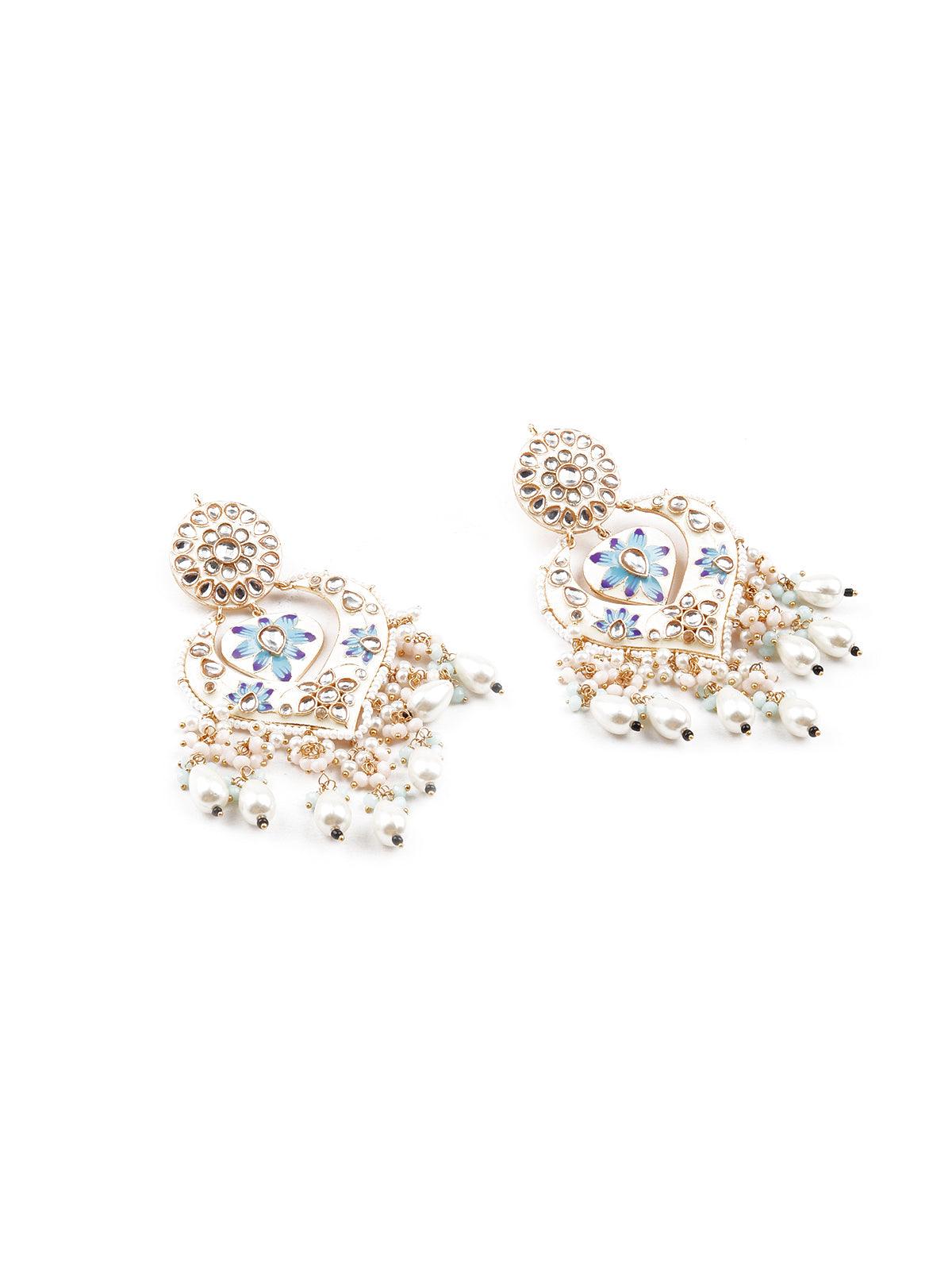 Gorgeous chandelier statement earrings - Rajwada