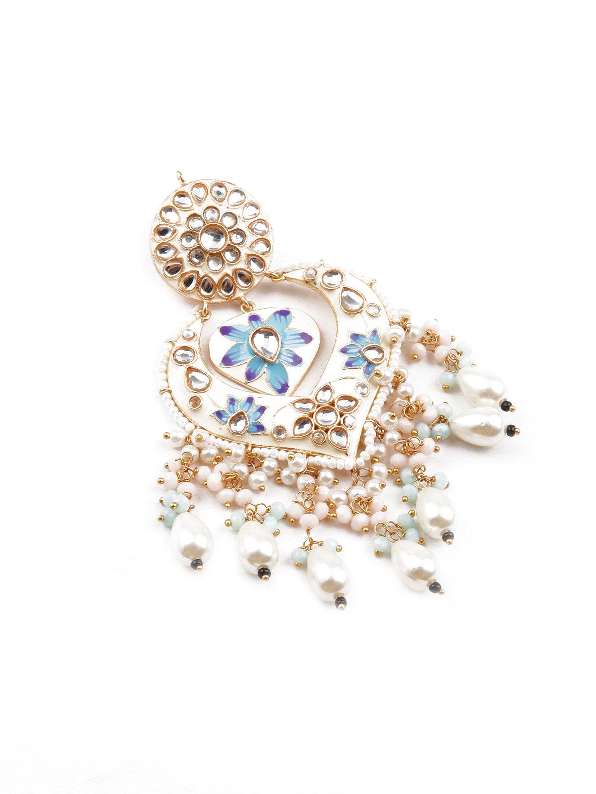 Gorgeous chandelier statement earrings - Rajwada