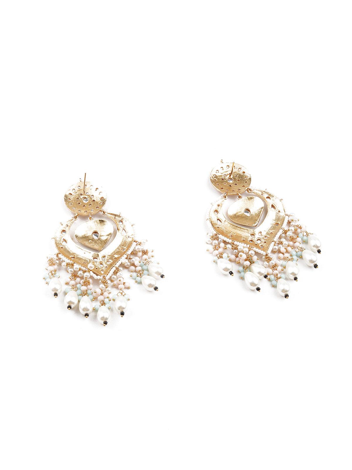Gorgeous chandelier statement earrings - Rajwada