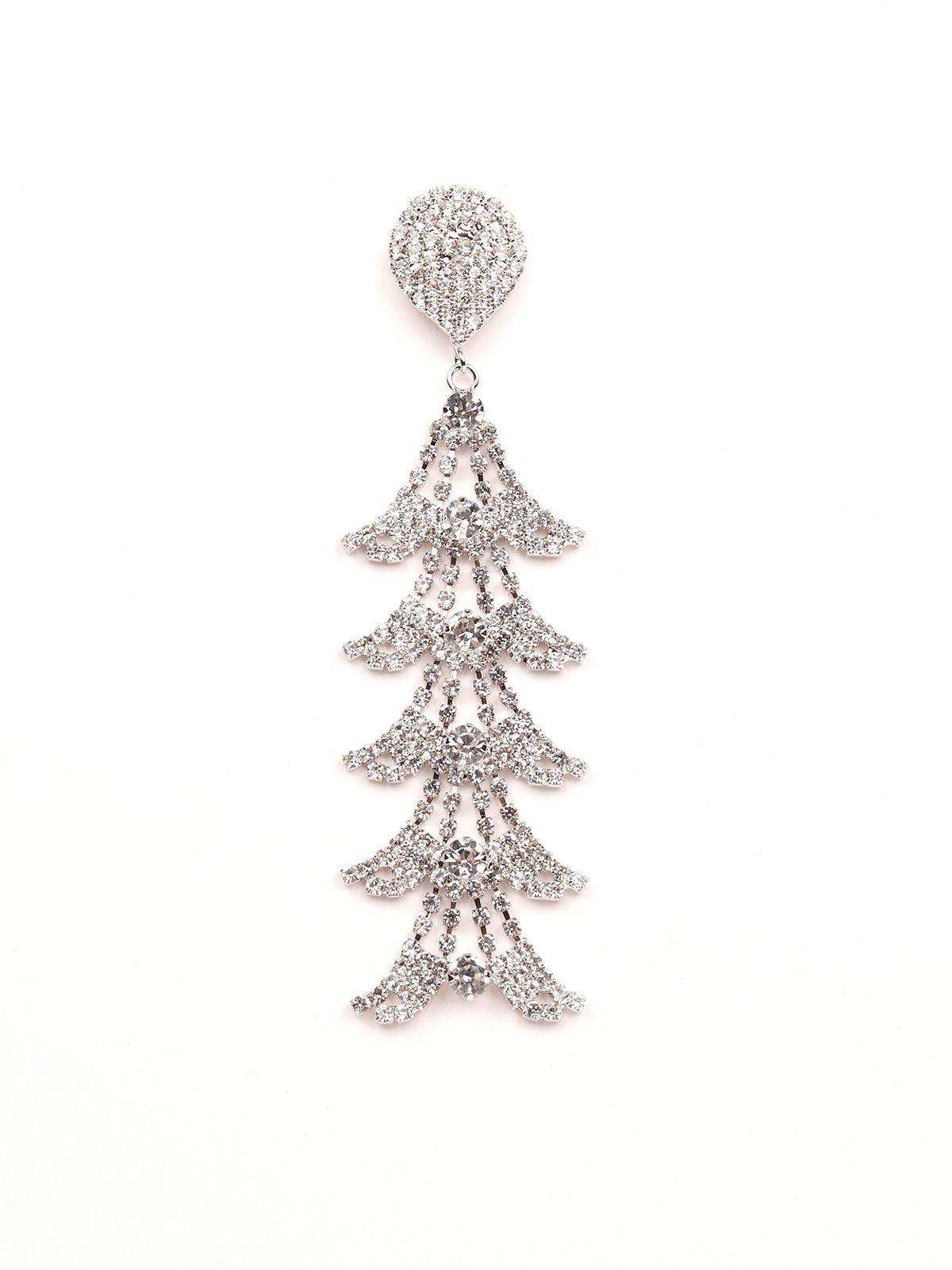 Gorgeous Crystal layered earrings - Rajwada