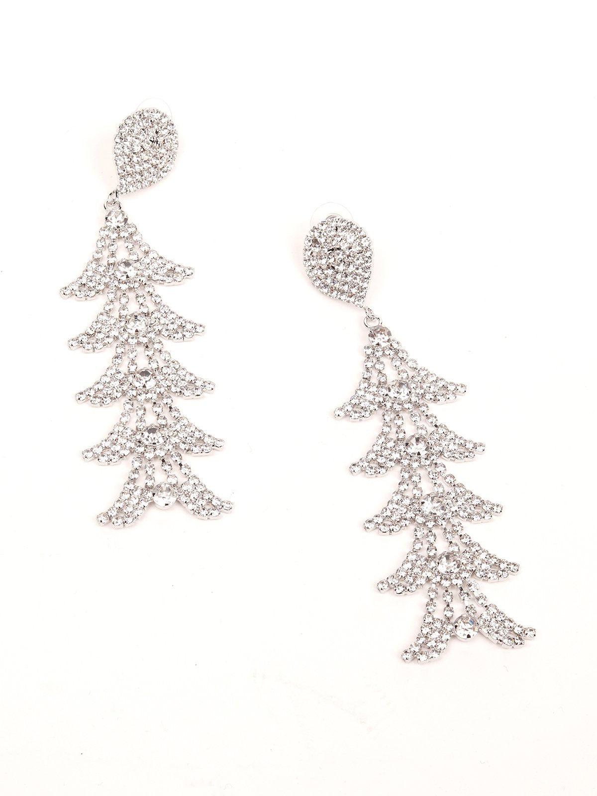 Gorgeous Crystal layered earrings - Rajwada