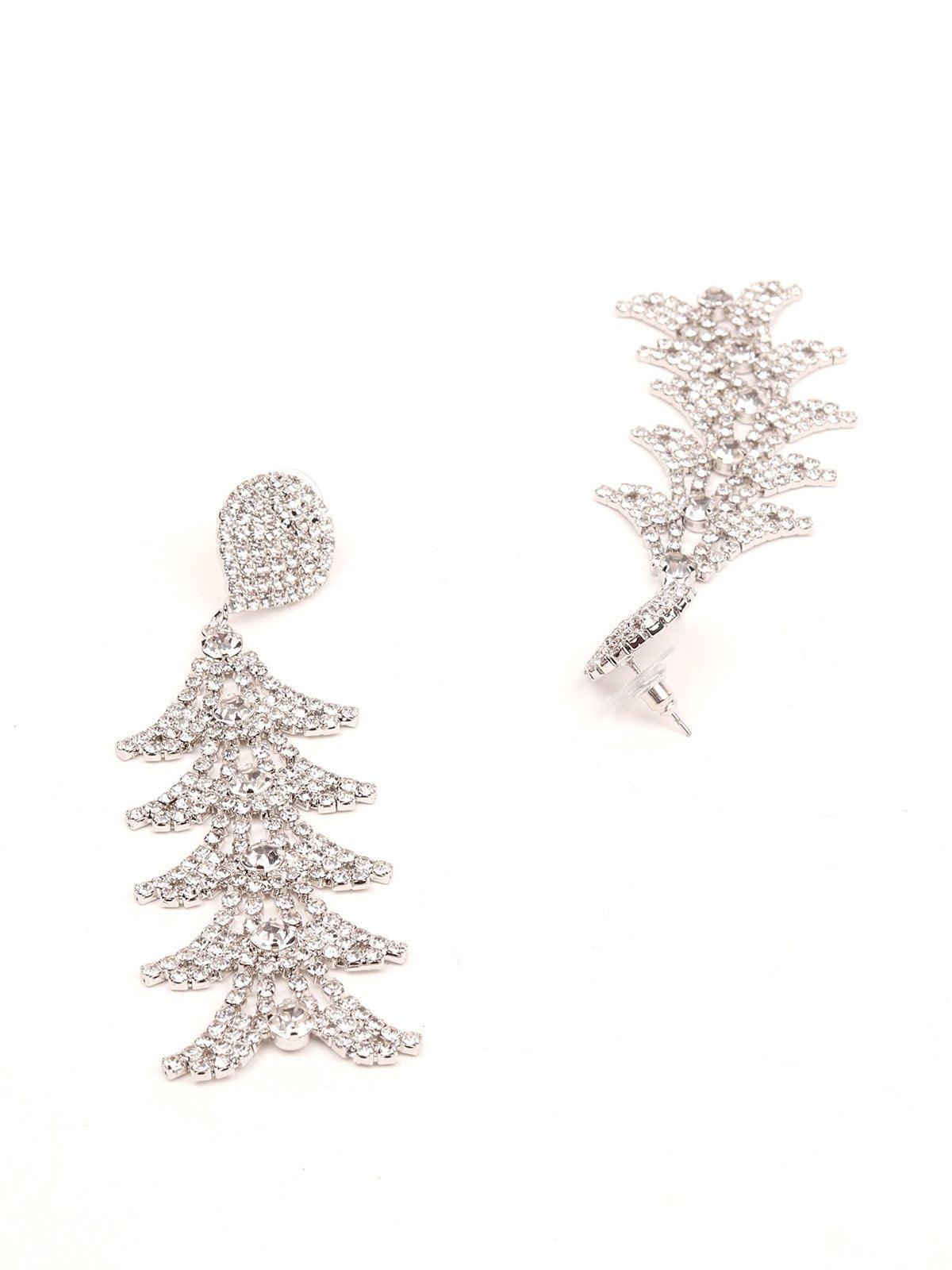 Gorgeous Crystal layered earrings - Rajwada