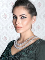 Gorgeous Double Layered Necklace Set - Rajwada
