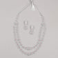 Gorgeous Double Layered Necklace Set - Rajwada