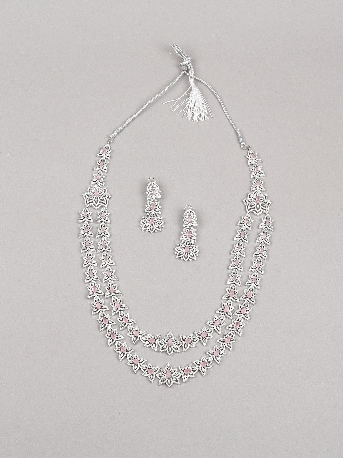 Gorgeous Double Layered Necklace Set - Rajwada