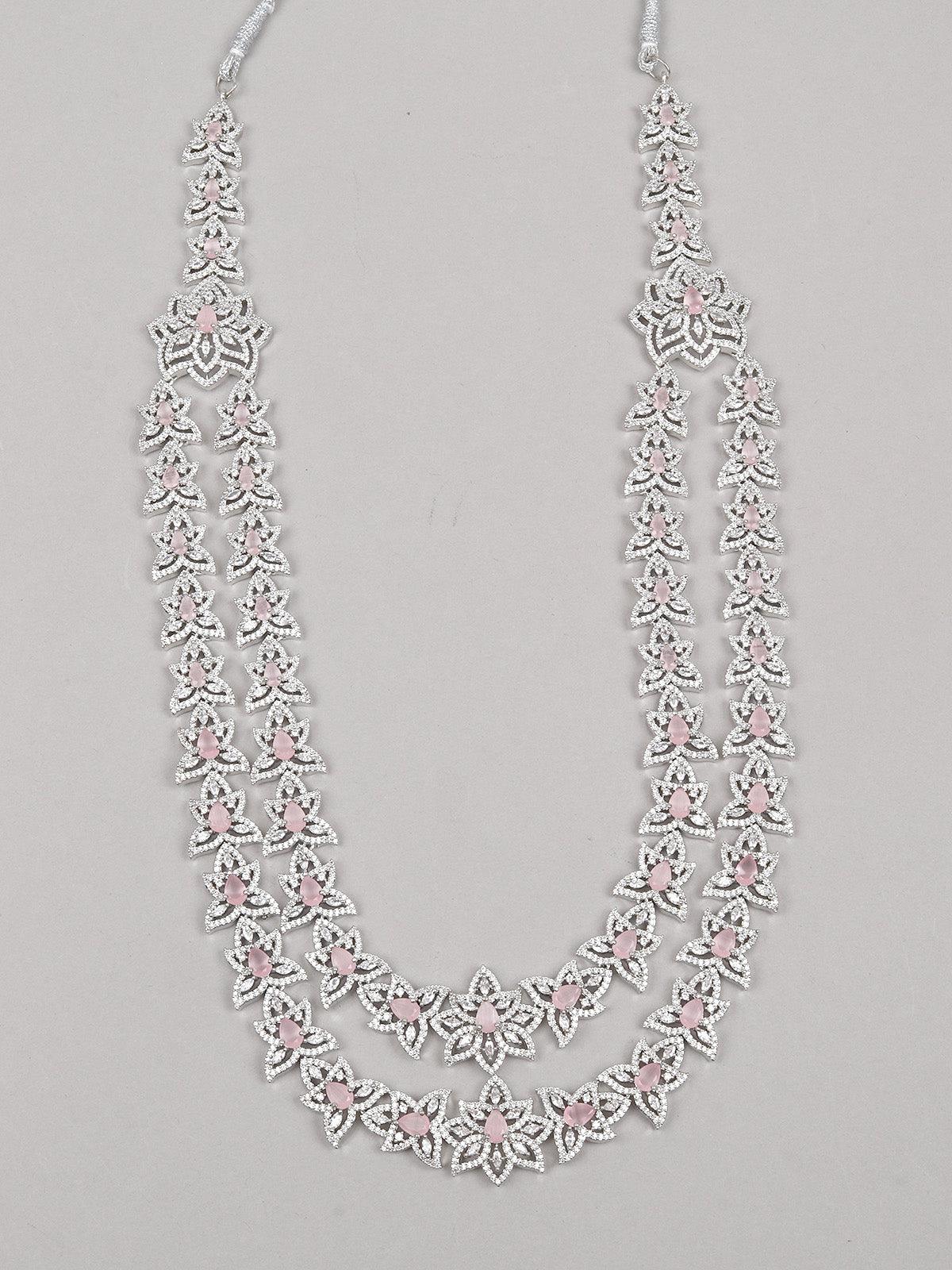 Gorgeous Double Layered Necklace Set - Rajwada