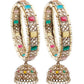 Gorgeous embellished pair Kada for women - Rajwada