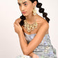 Gorgeous gold embellished necklace set for women - Rajwada
