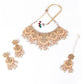 Gorgeous gold embellished necklace set for women - Rajwada