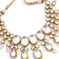 Gorgeous Gold Tone Kundan-Pink Mani Choker Set - Rajwada