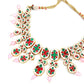Gorgeous Gold Tone Kundan-Pink Mani Choker Set - Rajwada