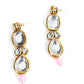 Gorgeous Gold Tone Kundan-Pink Mani Choker Set - Rajwada