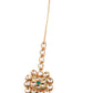 Gorgeous green and white Kundan necklace set for women - Rajwada