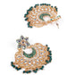 Gorgeous green long mala necklace set - Rajwada