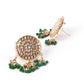 Gorgeous green pendant choker necklace set for women - Rajwada
