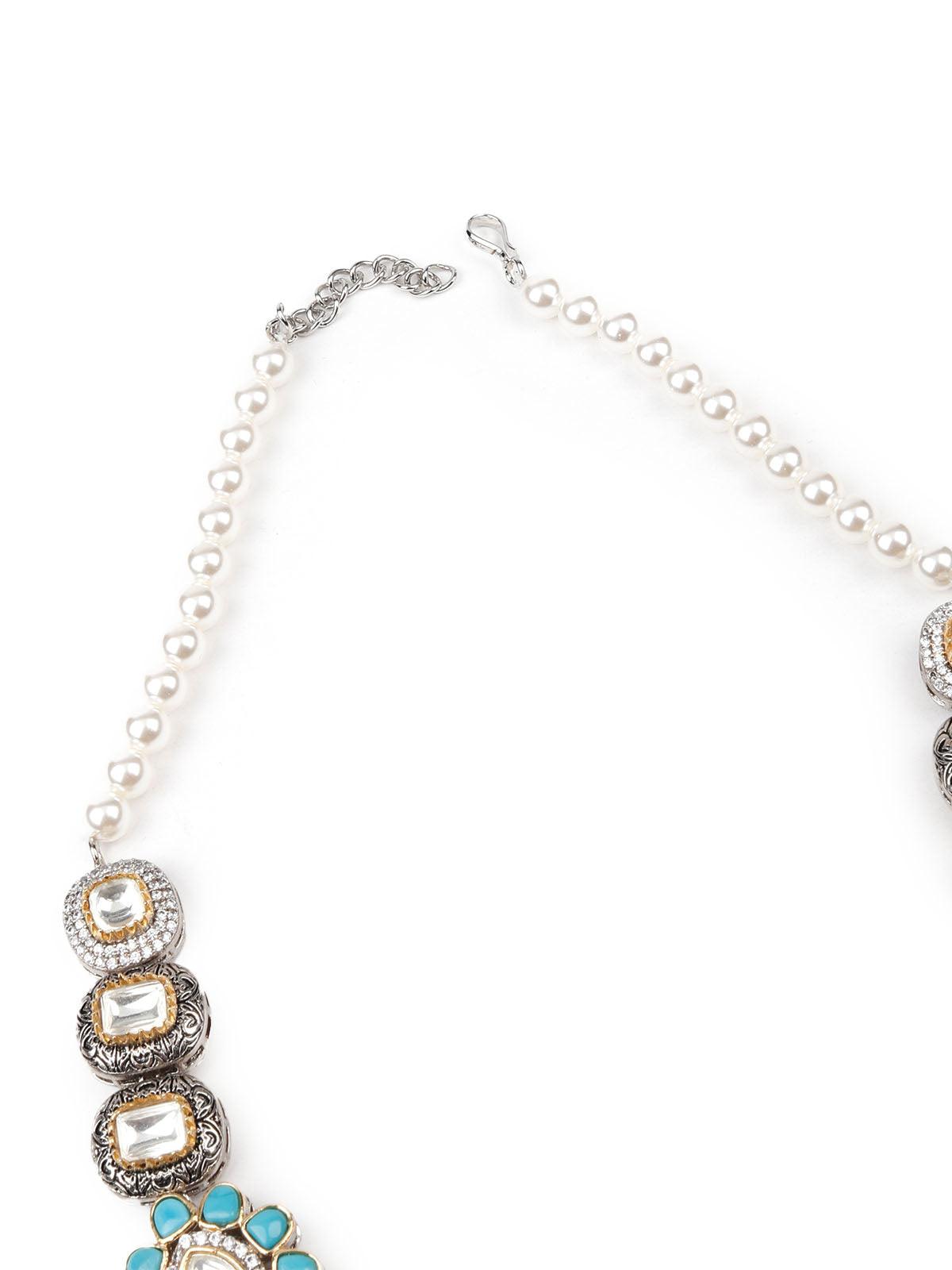 Gorgeous oxidised necklace set for women - Rajwada