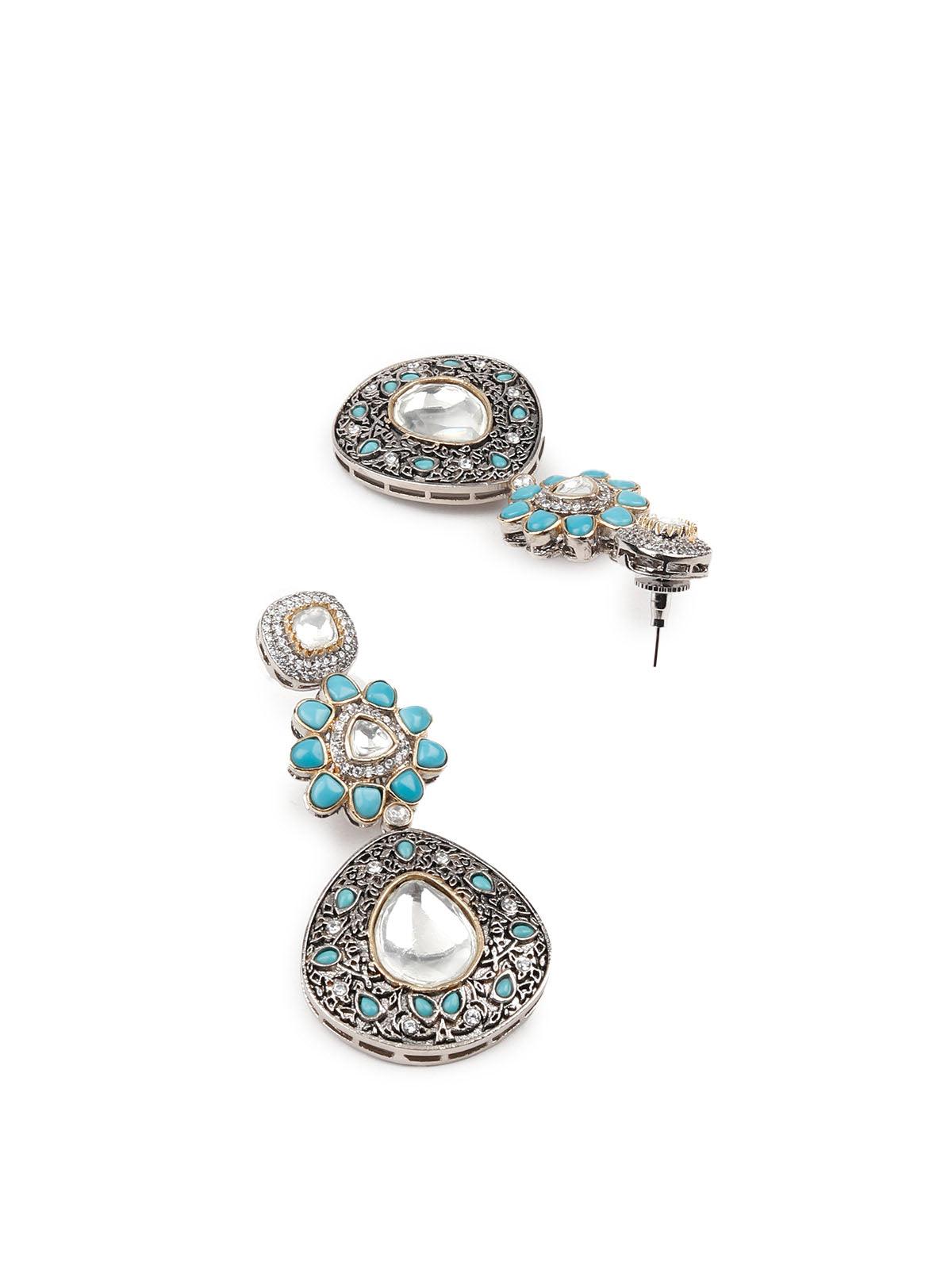 Gorgeous oxidised necklace set for women - Rajwada