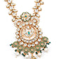 Gorgeous Red and Gold Traditional Long Necklace Set for Women - Rajwada