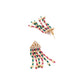 Gorgeous Red, Green and Gold Long Necklace Set for Women - Rajwada