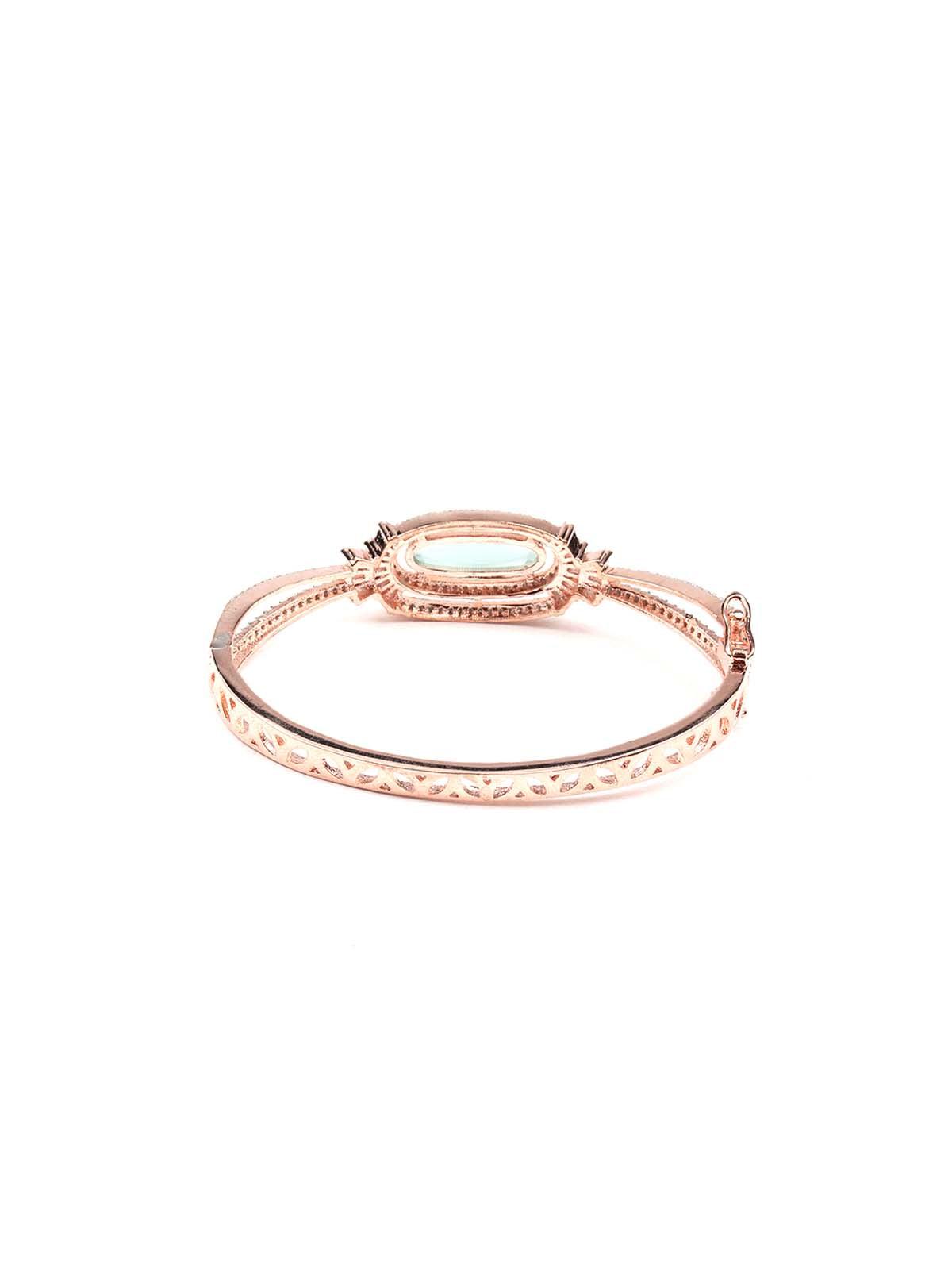 Gorgeous Rose gold bracelet embellished - Rajwada