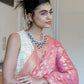Gorgeous silver artifical diamond princess necklace set - Rajwada