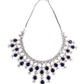 Gorgeous silver artifical diamond princess necklace set - Rajwada